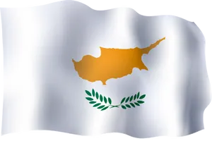 Cyprus National Flag Waving PNG Image