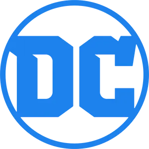 D C Comics Logo Blue Background PNG Image