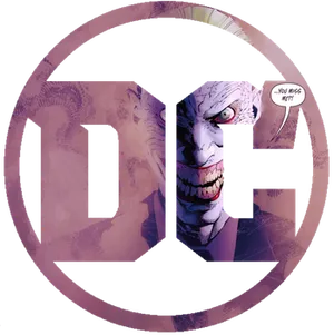 D C Logo Joker Overlay PNG Image