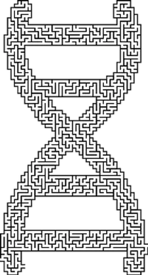 D N A Maze Artwork PNG Image