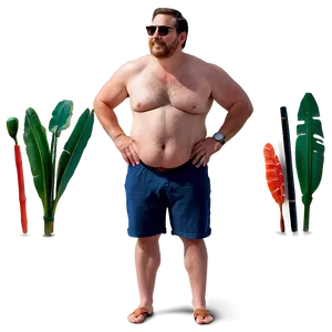 Dad Bod Summer Ready Png Crw PNG Image