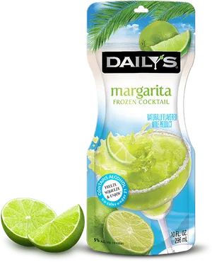 Dailys Frozen Margarita Cocktail Pouch PNG