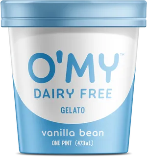 Dairy Free Vanilla Bean Gelato Product PNG Image