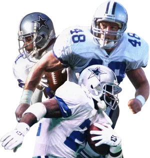 Dallas Cowboys Legends Collage PNG Image