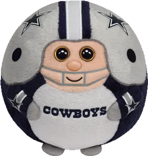 Dallas Cowboys Plush Toy Football Helmet PNG Image