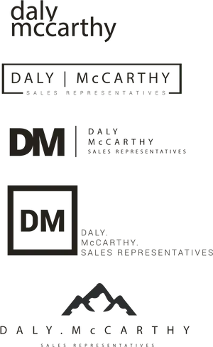 Daly Mc Carthy Logo Variations PNG Image