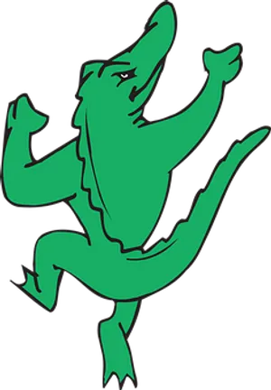 Dancing Alligator Cartoon PNG Image