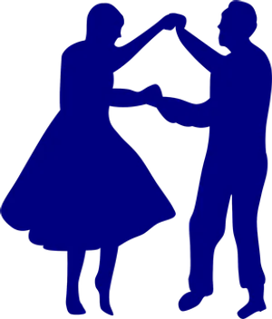 Dancing Couple Silhouette PNG Image