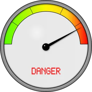 Danger Alert Meter PNG Image