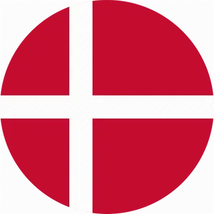 Danish Flag Design PNG Image