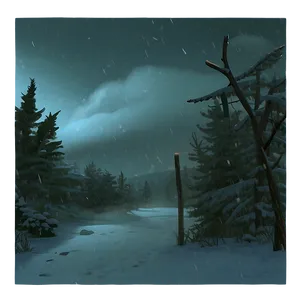Dark Blizzard Night PNG Yfq41 PNG