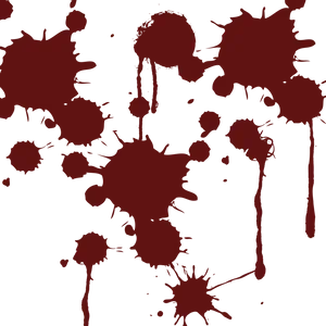 Dark Blood Splatter Pattern PNG Image