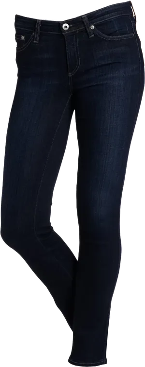 Dark Blue Skinny Jeans Product Photo PNG Image