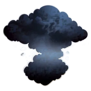 Dark Cloud Vector Silhouette Png Knn43 PNG Image