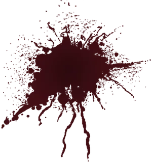 Dark Crimson Blood Splatter Pattern PNG Image