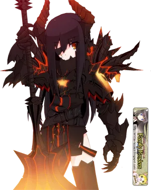 Dark_ Flame_ Master_ Anime_ Render PNG Image