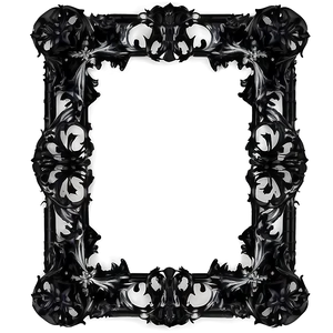 Dark Gothic Frame Png Llq PNG Image