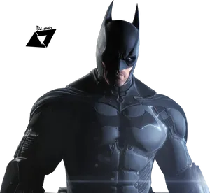 Dark Knight Batman Portrait PNG Image