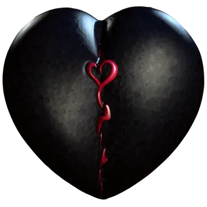 Dark Love Heart Png Fiw PNG Image