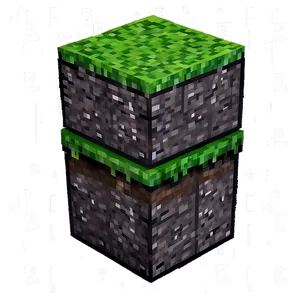 Dark Minecraft Grass Block Png Xpj PNG Image