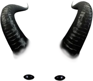 Dark Mystical Devil Horns PNG Image