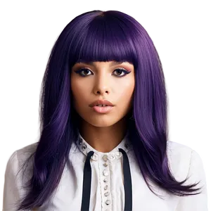 Dark Purple Hair Shade Inspiration Png Cqr56 PNG Image