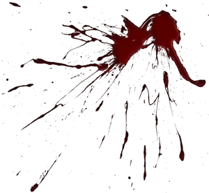 Dark Red Blood Splatter PNG Image