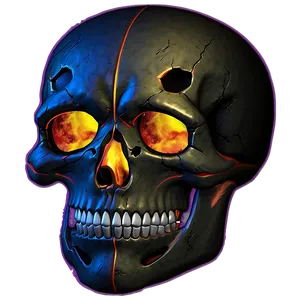 Dark Skull Face Art Png 17 PNG Image