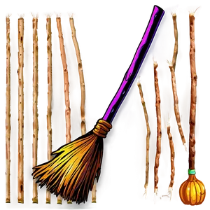 Dark Witches Broom Png 1 PNG Image