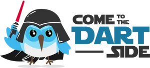 Dart Side Pun Illustration PNG