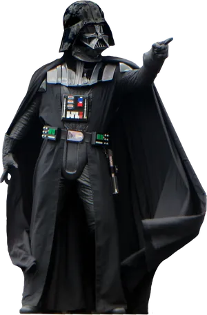 Darth Vader Pointing Command PNG Image