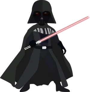 Darth Vader Red Lightsaber PNG Image