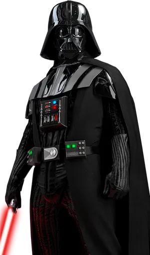 Darth Vader With Lightsaber PNG Image