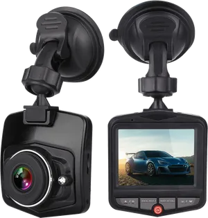 Dash Cam Dual View Product Display PNG Image