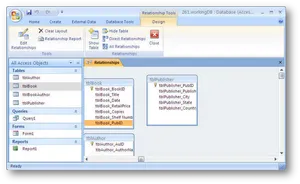 Database Relationships Window PNG Image