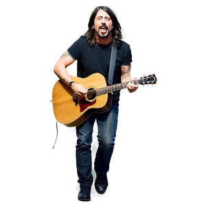 Dave Grohl Foo Fighters Png Hfu PNG Image