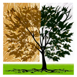 Dawn Tree Line Art Png 06292024 PNG Image