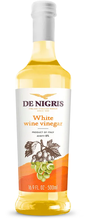 De Nigris White Wine Vinegar Bottle PNG