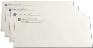 De Paul University Envelopes PNG Image