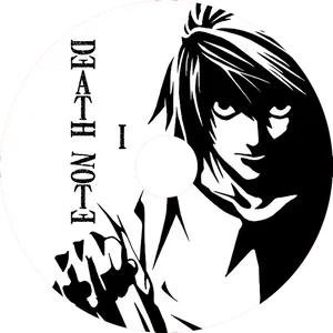 Death Note Anime Character Graphic PNG Image