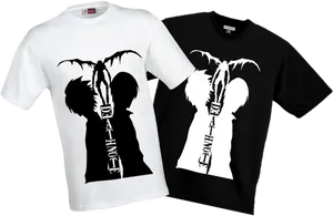 Death Note Ryuk Silhouette T Shirts PNG Image