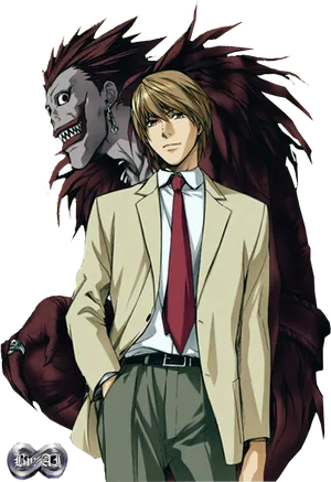 Death Note Ryukand Light Yagami PNG Image