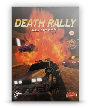 Death Rally Game Cover Art PNG Image