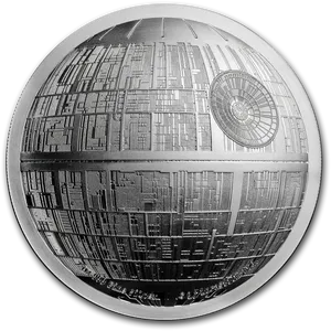 Death Star Close Up View PNG Image