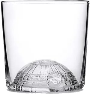 Death Star Themed Whiskey Glass PNG Image