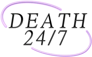 Death247 Neon Sign PNG Image