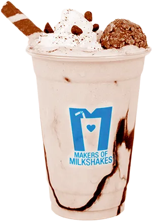 Decadent Chocolate Milkshake PNG Image