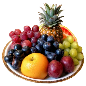 Decadent Fruit Platter Png 06132024 PNG Image