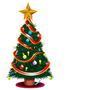 Decorated Christmas Eve Tree Png Rvj PNG Image