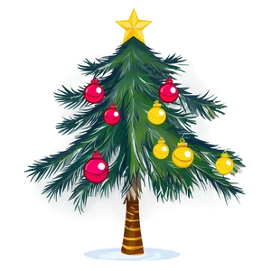 Decorated Christmas Tree Transparent Png Ril PNG Image